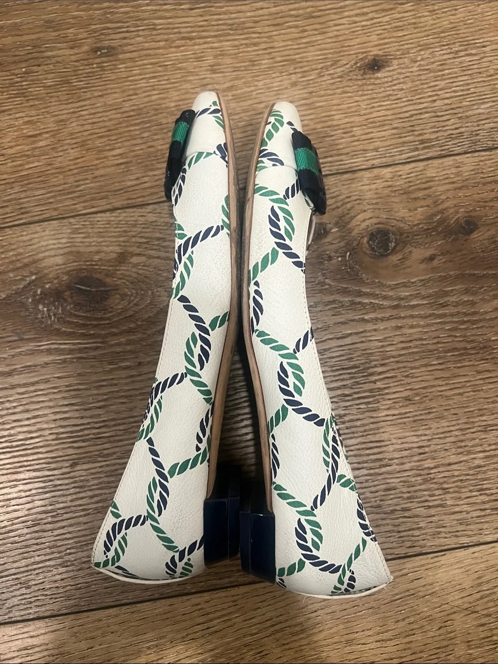 Tory Burch Maritime Ankle Wrap Flats Size 6 1/2M